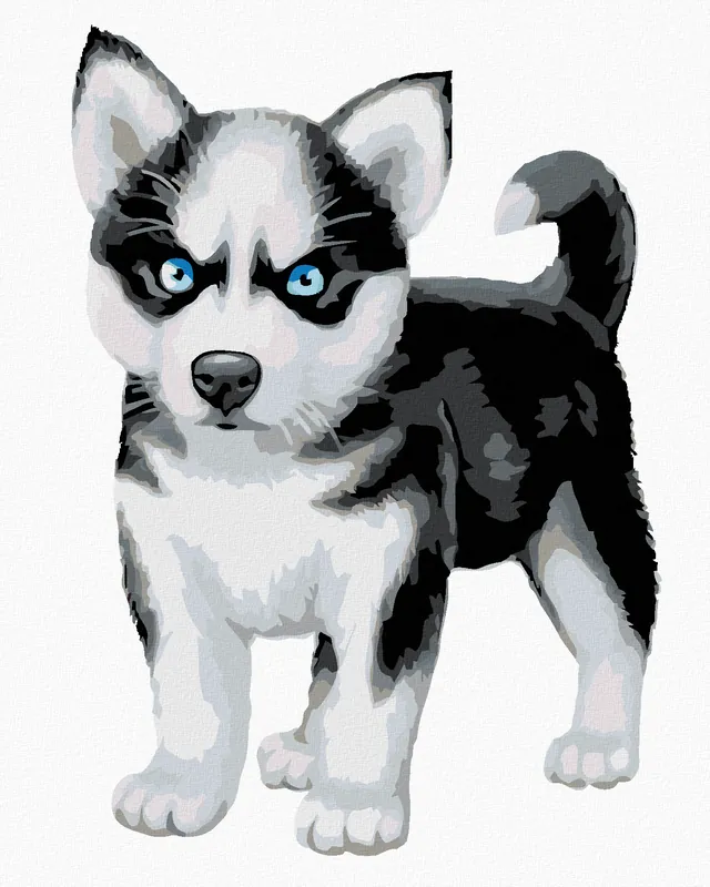Highlight Diamond painting – BLAUÄUGIGER HUSKY