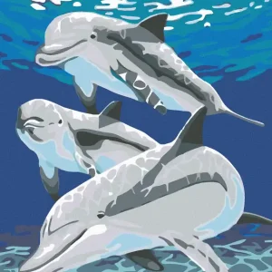 Diamond painting - DELFIN MIT FAMILIE Garantierte Lieferung