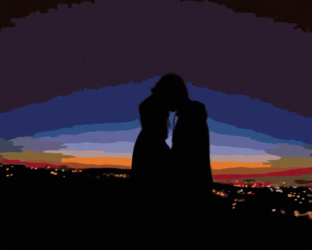 Wochenendangebot Diamond painting – LIEBHABER NACHTS ÜBER DER STADT