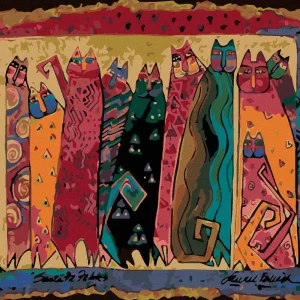 Diamond painting - KATZEN MIT GOLDENEM HINTERGRUND Ausverkauf