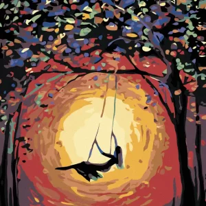 Preiswert Diamond painting - AUF DER SCHAUKEL