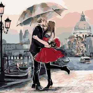 Original Diamond painting - LIEBHABER IN VENEDIG