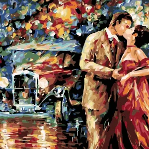 Diamond painting - KUSS VOR DEM AUTO Preis Gesenkt