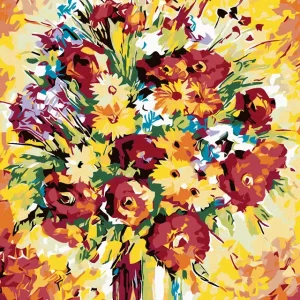 Geld-Zurück-Garantie Diamond painting - GROßER STRAUß VON WILDBLUMEN
