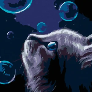 Angebot Diamond painting - KATZE UND BLASEN NACHTS