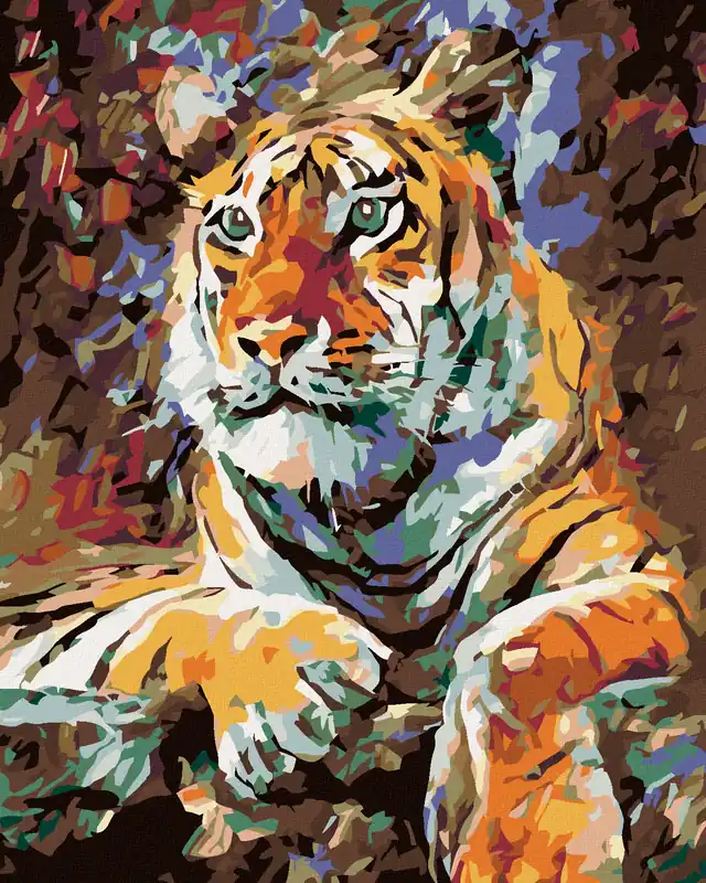 Diamond painting – LIEGENDER TIGER Begrenztes Angebot