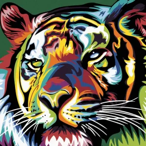 Online Kaufen Diamond painting - FARBIGER TIGER