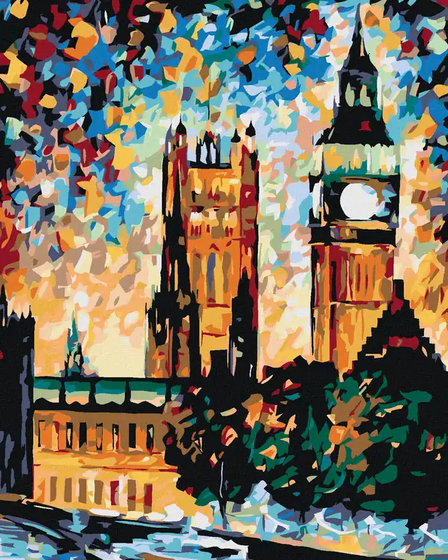 Sale Diamond painting – BIG BEN IN FARBEN