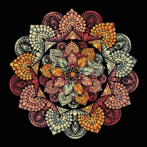 Aktuell Diamond painting - MANDALA IX