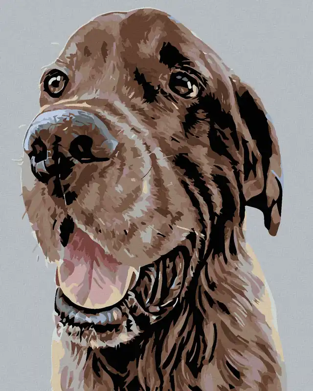 Diamond painting – WUNDERSCHÖNER BRAUNER SETTER Top-Preis