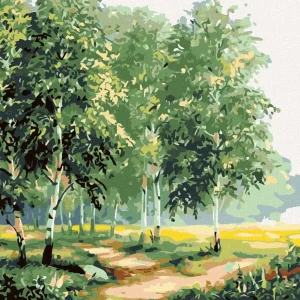 Neue Ware Diamond painting - BIRKEN AM WEG