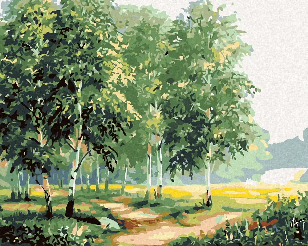 Neue Ware Diamond painting – BIRKEN AM WEG