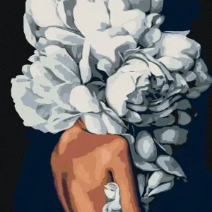 Direkt Vom Hersteller Diamond painting - FRAU HINTER EINER BLUME