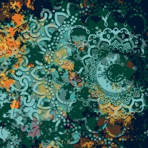 Günstig Diamond painting - ABSTRAKTES MANDALA