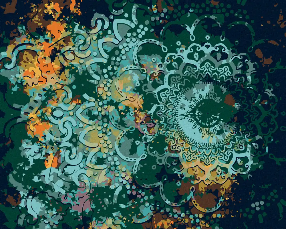 Günstig Diamond painting – ABSTRAKTES MANDALA