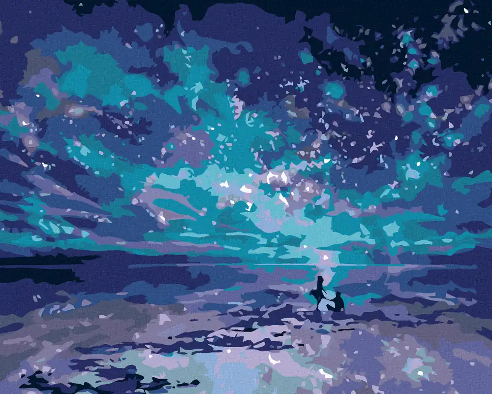 Sonderaktion Diamond painting – BLAUES POLARLICHT