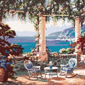 Großhandel Diamond painting - SITZECKE MIT AUSSICHT AUFS MEER