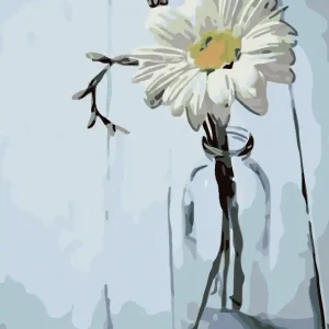 Diamond painting - MARGERITE IN DER FLASCHE Limited Edition