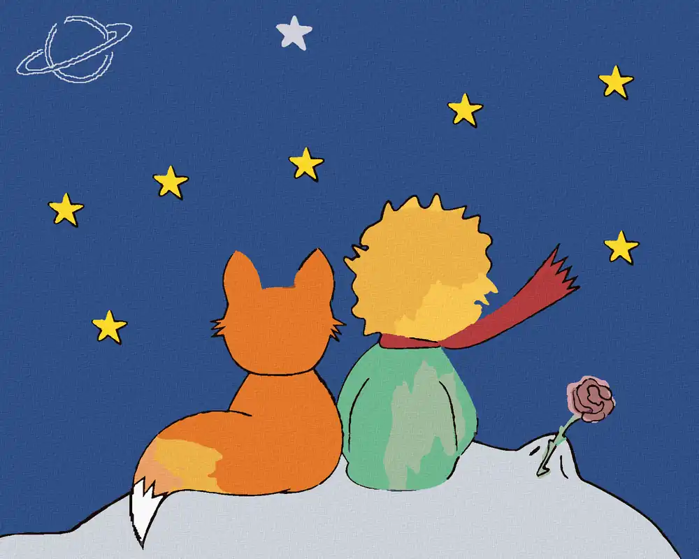 Preis Gesenkt Diamond painting – DER KLEINE PRINZ UND STERNE