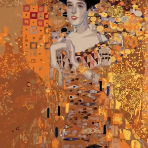 Diamond painting - GOLDENE ADELE (G. KLIMT) Echt