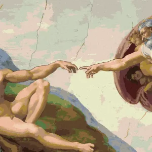 Diamond painting - DIE ERSCHAFFUNG ADAMS (MICHELANGELO) Neu