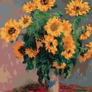Knallerangebot Diamond painting - SONNENBLUMEN (CLAUDE MONET)