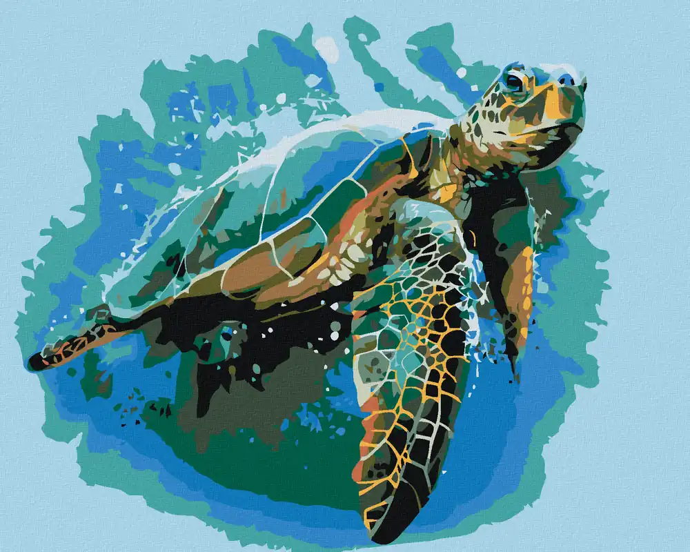 Neue Ware Diamond painting – SUPPENSCHILDKRÖTE