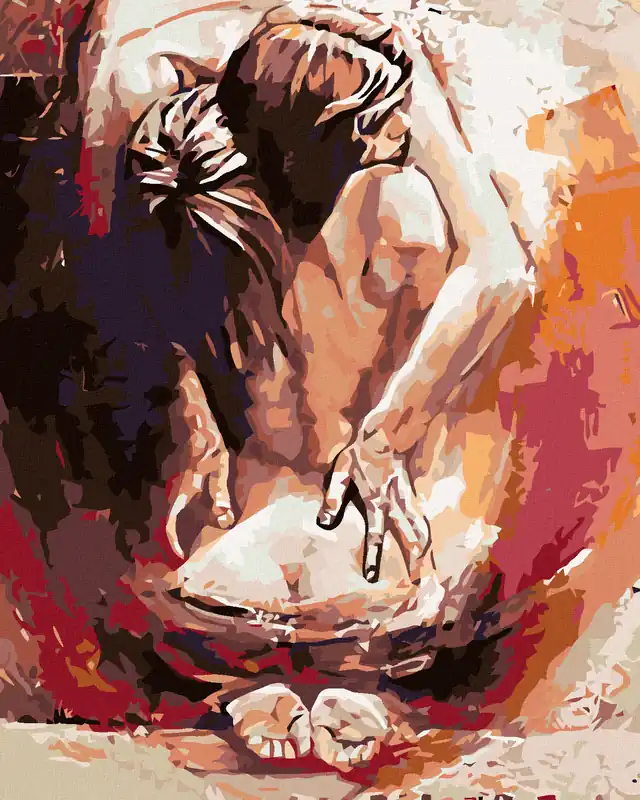 Markenware Diamond painting – FRAU IN UMARMUNG EINES MANNES