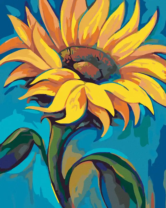 Diamond painting – GROßE SONNENBLUME Rabatt