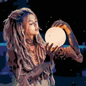 Original Diamond painting - LUNA