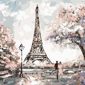 Diamond painting - ROMANTISCHER EIFFELTURM Preiswert