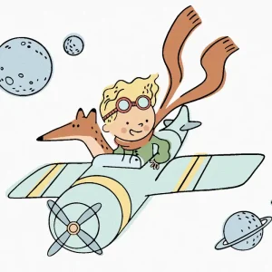 Top-Preis Diamond painting - DER KLEINE PRINZ FLIEGT MIT KLEINEM FLUGZEUG