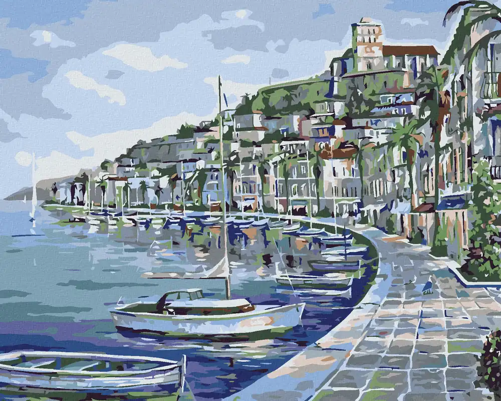 Top-Preis Diamond painting – STÄDTCHEN AN DER KÜSTE