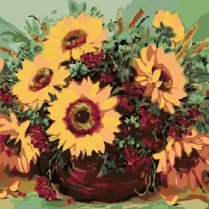 Gratis Versand Diamond painting - SCHÖNE GELBE SONNENBLUMEN
