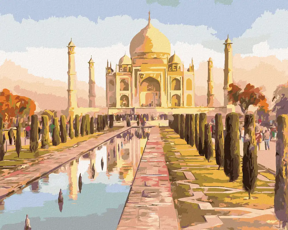 Diamond painting – TAJ MAHAL UND SONNENAUFGANG Aktuell