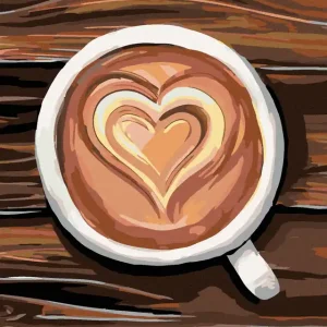 Weltweiter Versand Diamond painting - KAFFEE AUS LIEBE