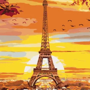 Rabatt Diamond painting - EIFFELTURM IN HERBSTFARBEN