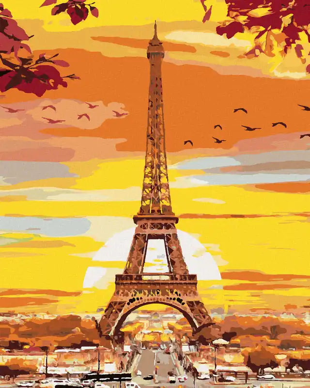 Rabatt Diamond painting – EIFFELTURM IN HERBSTFARBEN