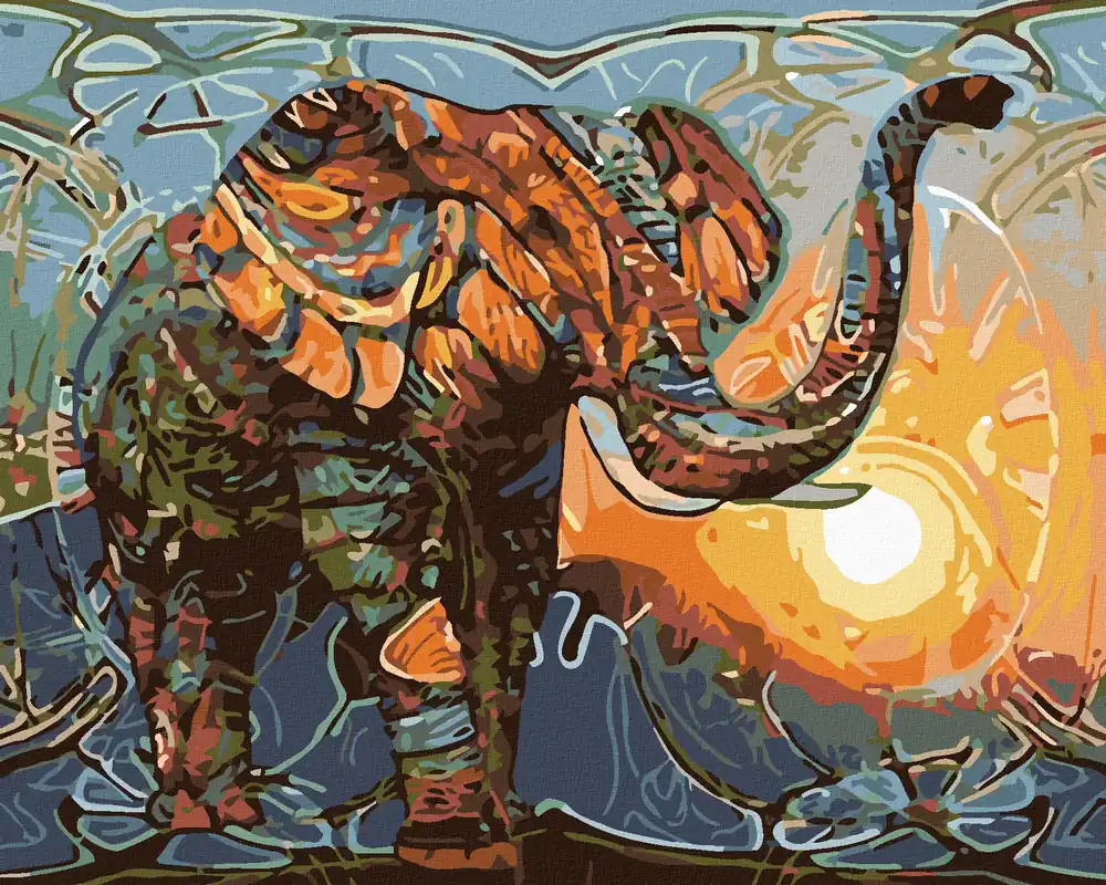 Diamond painting – ELEFANT I Top-Qualität