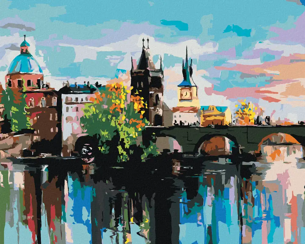 Diamond painting – BUNTE KARLSBRÜCKE Nur Für Kurze Zeit