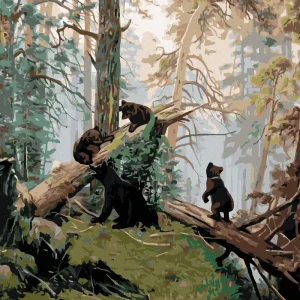 Jetzt Zugreifen Diamond painting - BÄRENFAMILIE