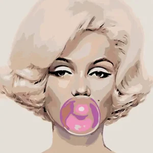 Diamond painting - MARILYN MIT BLASE Schneller Versand