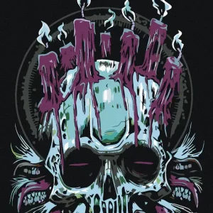 Diamond painting - TOTENKOPF UND KERZEN Beliebt