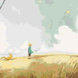 Premium Diamond painting - DER KLEINE PRINZ AUF EBENE