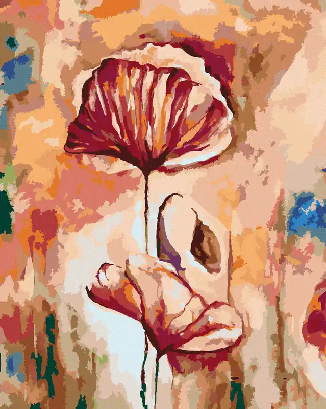 Schnäppchen Diamond painting – BLÜHENDE MOHNBLUMEN