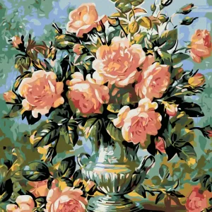Günstig Diamond painting - WUNDERSCHÖNE ROSA ROSEN