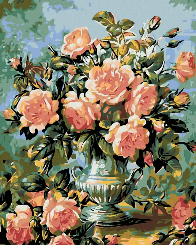 Günstig Diamond painting – WUNDERSCHÖNE ROSA ROSEN
