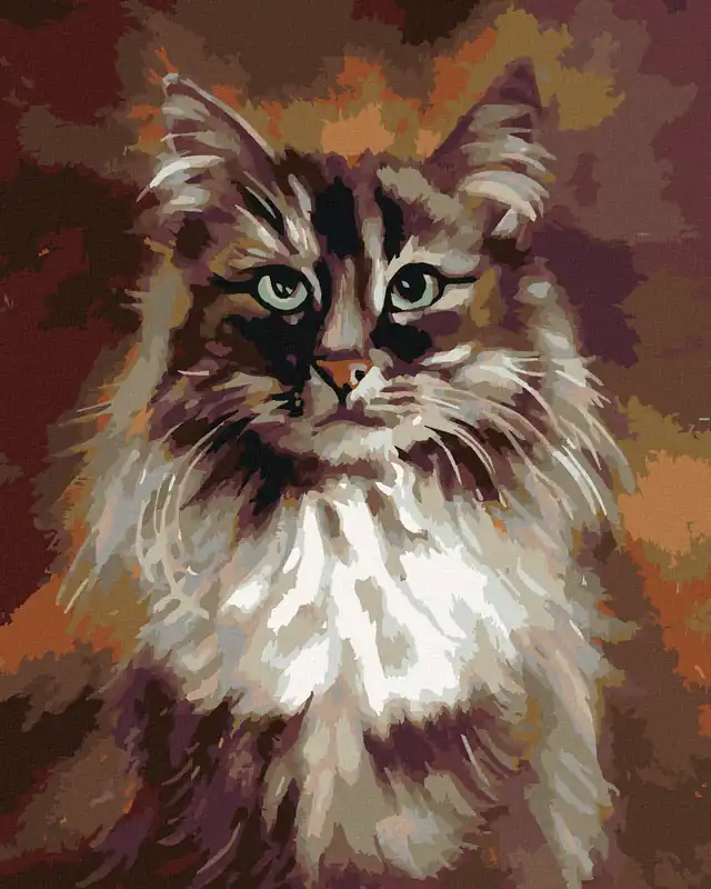 Diamond painting – KATZE AUF BRAUNEM HINTERGRUND Limited Edition