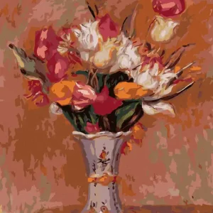 Preiswert Diamond painting - TULPEN IN EINER VASE (PIERRE-AUGUSTE RENOIR)