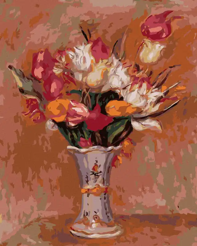 Preiswert Diamond painting – TULPEN IN EINER VASE (PIERRE-AUGUSTE RENOIR)